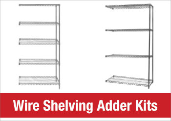 Wire Shelving Adder Kits